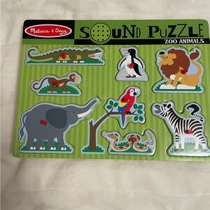 Melissa & Doug Zoo Animals Sound Puzzle